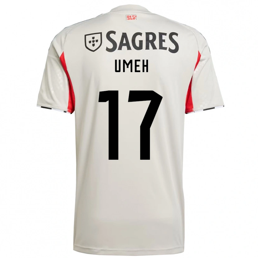 Danxen Dame Jaden Umeh #17 Off White Rød Bortetrøye Drakt Trøye 2025/26 Skjorter T-Skjorte