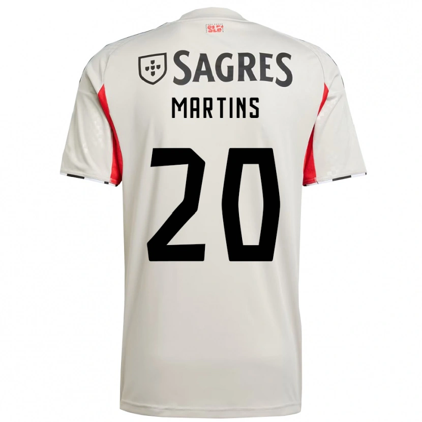 Danxen Dame Lara Martins #20 Off White Rød Bortetrøye Drakt Trøye 2025/26 Skjorter T-Skjorte