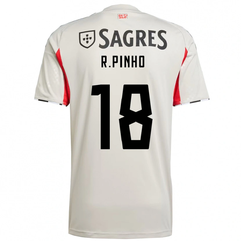 Danxen Dame Rodrigo Pinho #18 Off White Rød Bortetrøye Drakt Trøye 2025/26 Skjorter T-Skjorte
