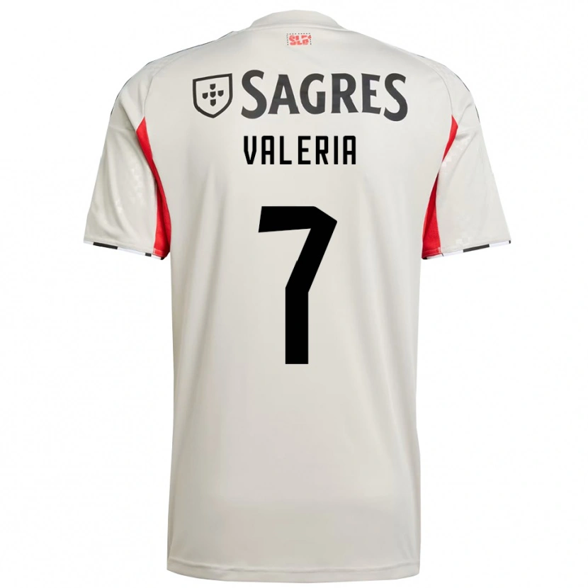 Danxen Dame Valeria #7 Off White Rød Bortetrøye Drakt Trøye 2025/26 Skjorter T-Skjorte