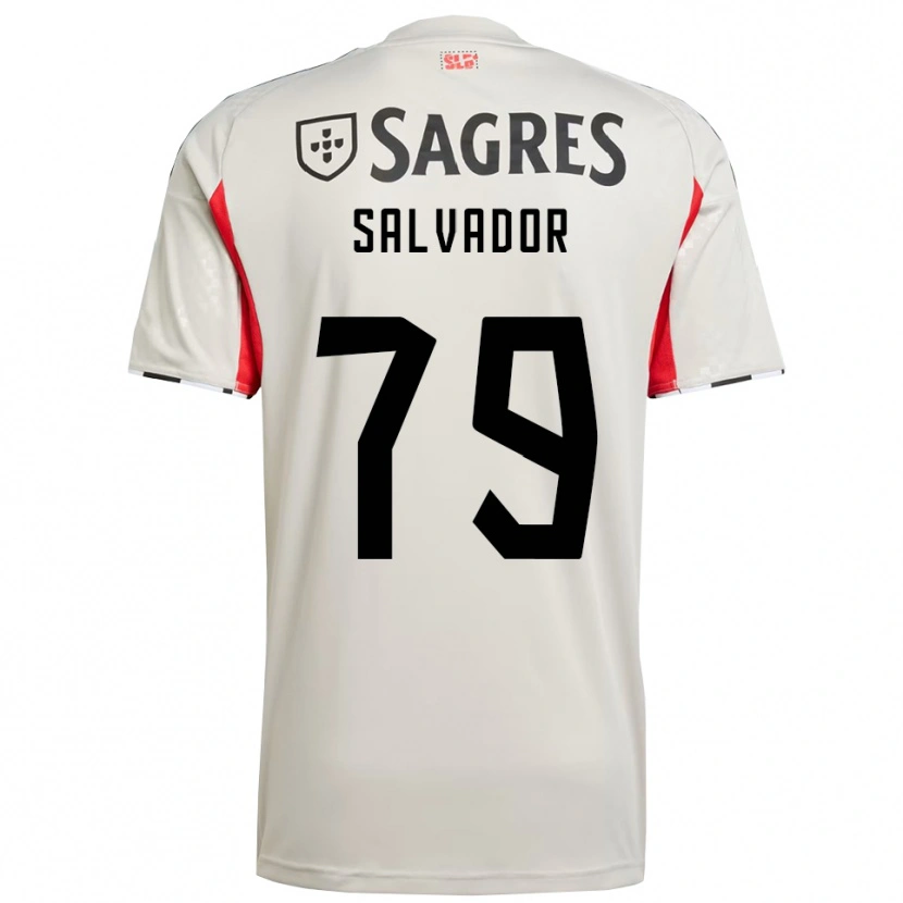 Danxen Dame Marta Salvador #79 Off White Rød Bortetrøye Drakt Trøye 2025/26 Skjorter T-Skjorte