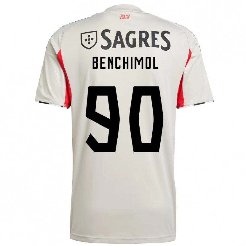 Danxen Dame Benchimol #90 Off White Rød Bortetrøye Drakt Trøye 2025/26 Skjorter T-Skjorte