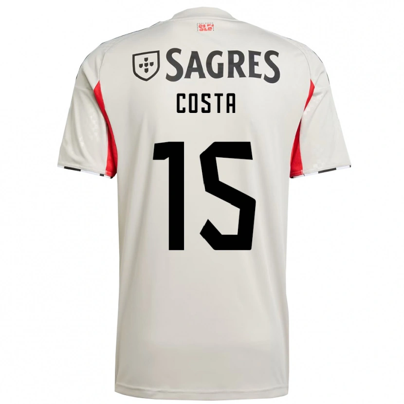 Danxen Dame Carole Costa #15 Off White Rød Bortetrøye Drakt Trøye 2025/26 Skjorter T-Skjorte