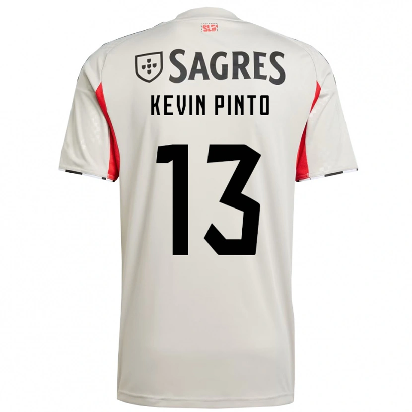 Danxen Dame Kevin Pinto #13 Off White Rød Bortetrøye Drakt Trøye 2025/26 Skjorter T-Skjorte