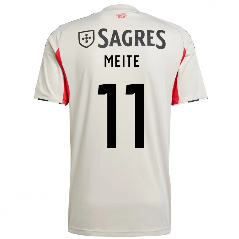 Danxen Dame Soualiho Meite #11 Off White Rød Bortetrøye Drakt Trøye 2025/26 Skjorter T-Skjorte