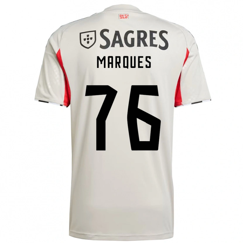 Danxen Dame Gustavo Marques #76 Off White Rød Bortetrøye Drakt Trøye 2025/26 Skjorter T-Skjorte