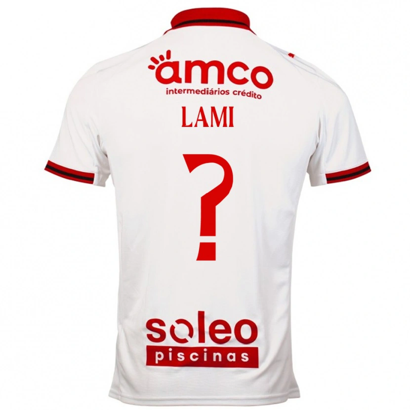 Danxen Dame Dário Lami #0 Hvit Rød Bortetrøye Drakt Trøye 2025/26 Skjorter T-Skjorte