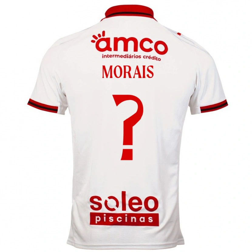 Danxen Dame Joao Morais #0 Hvit Rød Bortetrøye Drakt Trøye 2025/26 Skjorter T-Skjorte