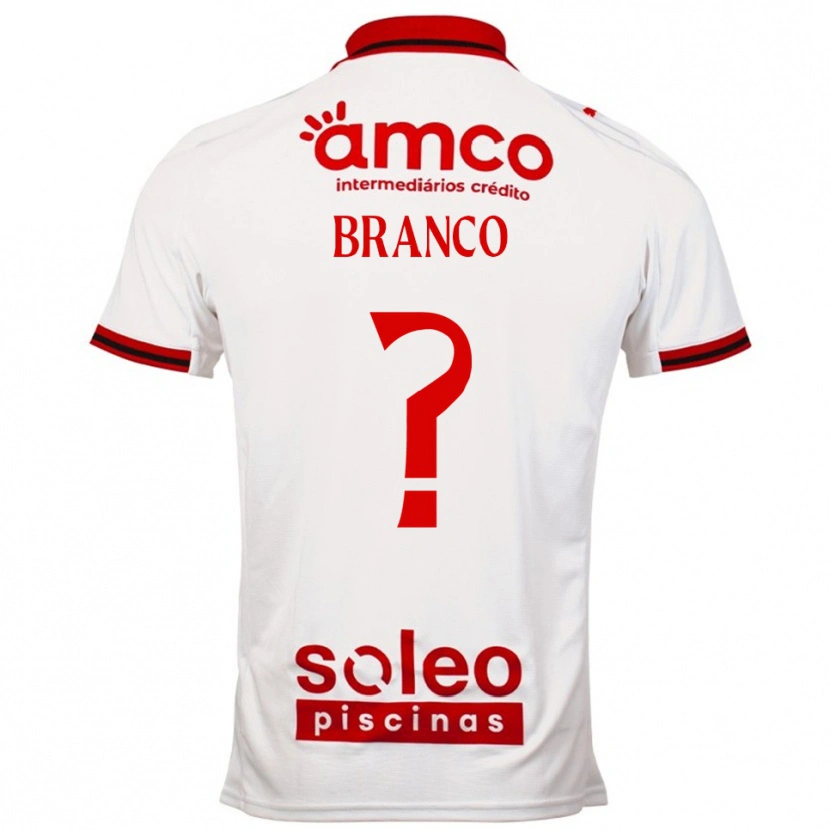 Danxen Dame António Branco #0 Hvit Rød Bortetrøye Drakt Trøye 2025/26 Skjorter T-Skjorte