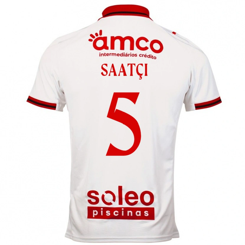 Danxen Dame Serdar Saatçı #5 Hvit Rød Bortetrøye Drakt Trøye 2025/26 Skjorter T-Skjorte