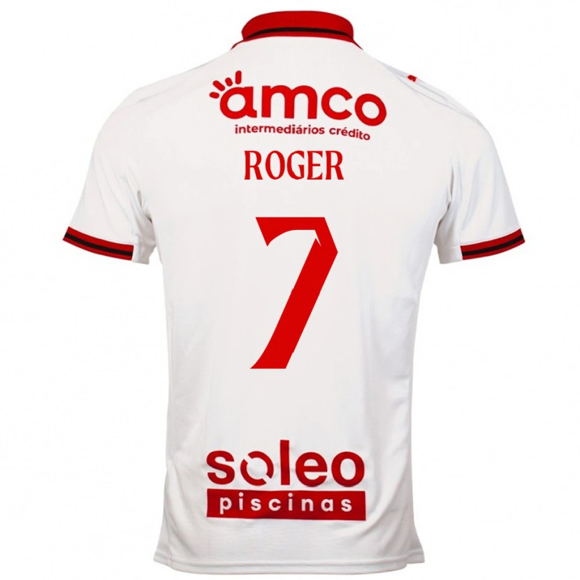 Danxen Dame Roger #7 Hvit Rød Bortetrøye Drakt Trøye 2025/26 Skjorter T-Skjorte