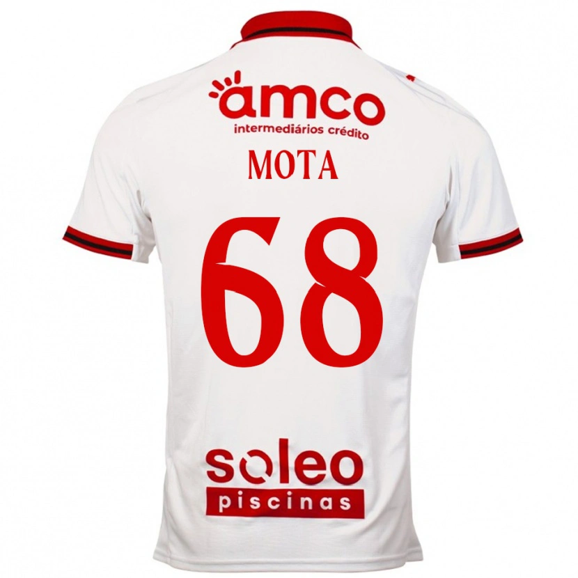Danxen Dame Edgar Mota #68 Hvit Rød Bortetrøye Drakt Trøye 2025/26 Skjorter T-Skjorte