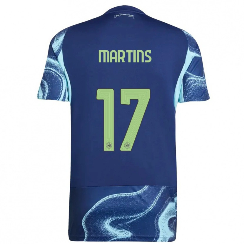 Danxen Dame Lilinho Martins #17 Marineblå Himmelsblå Bortetrøye Drakt Trøye 2025/26 Skjorter T-Skjorte