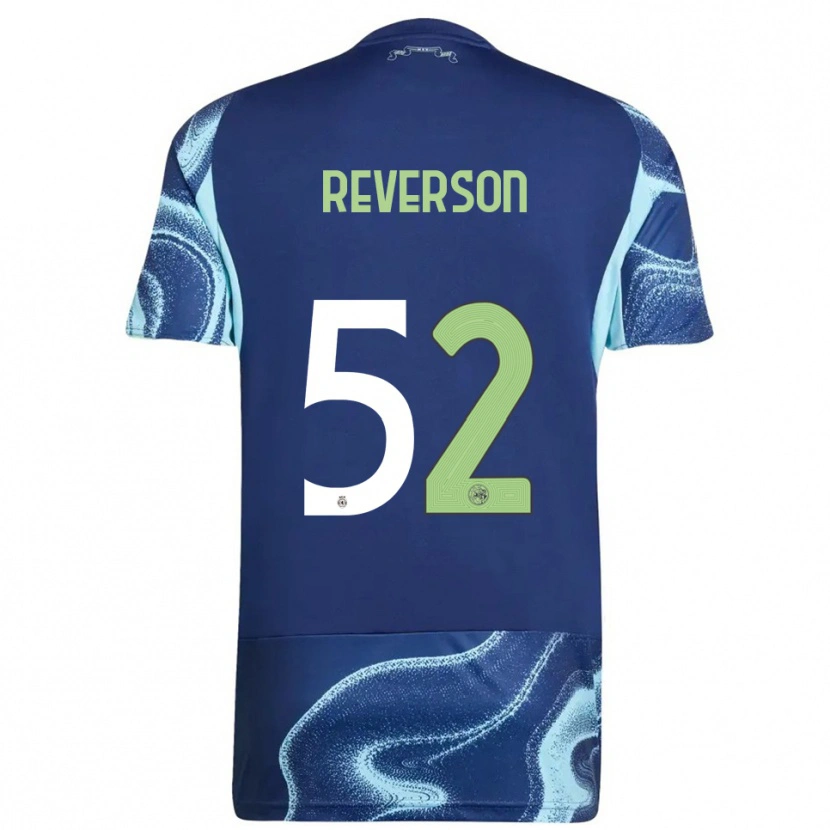 Danxen Dame Paul Reverson #52 Marineblå Himmelsblå Bortetrøye Drakt Trøye 2025/26 Skjorter T-Skjorte