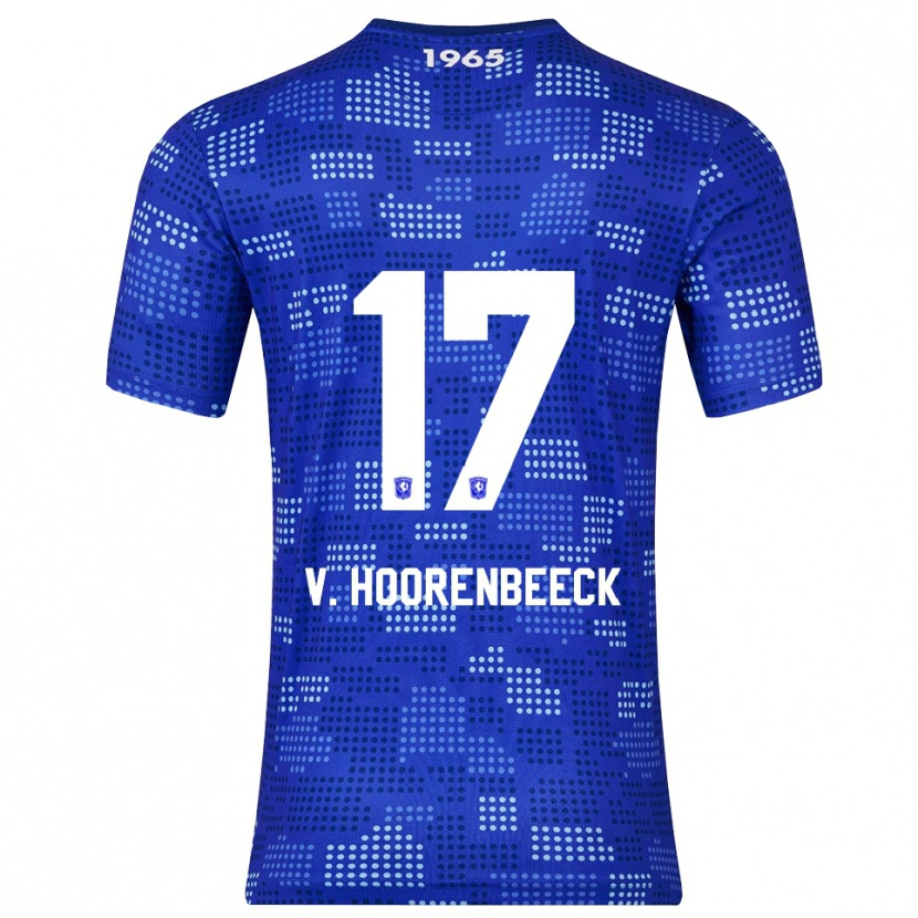 Danxen Dame Alec Van Hoorenbeeck #17 Blå Himmelsblå Bortetrøye Drakt Trøye 2025/26 Skjorter T-Skjorte