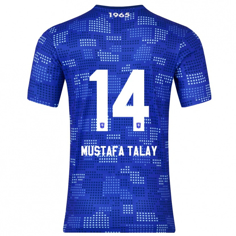 Danxen Dame Kaan Mustafa Talay #14 Blå Himmelsblå Bortetrøye Drakt Trøye 2025/26 Skjorter T-Skjorte