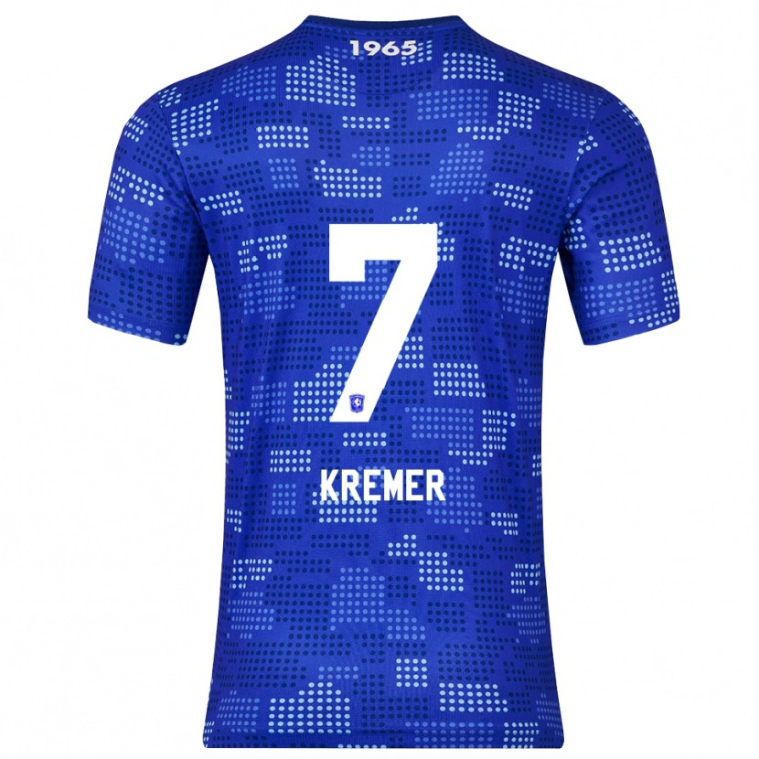 Danxen Dame Joop Kremer #7 Blå Himmelsblå Bortetrøye Drakt Trøye 2025/26 Skjorter T-Skjorte