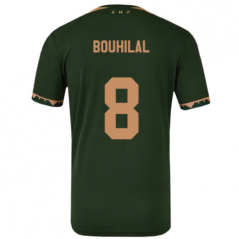 Danxen Dame Mohammed Bouhilal #8 Grønn Gull Bortetrøye Drakt Trøye 2025/26 Skjorter T-Skjorte