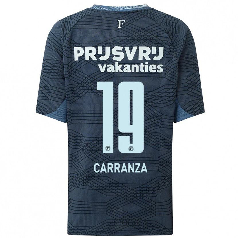 Danxen Dame Julián Carranza #19 Svart Grå Bortetrøye Drakt Trøye 2025/26 Skjorter T-Skjorte