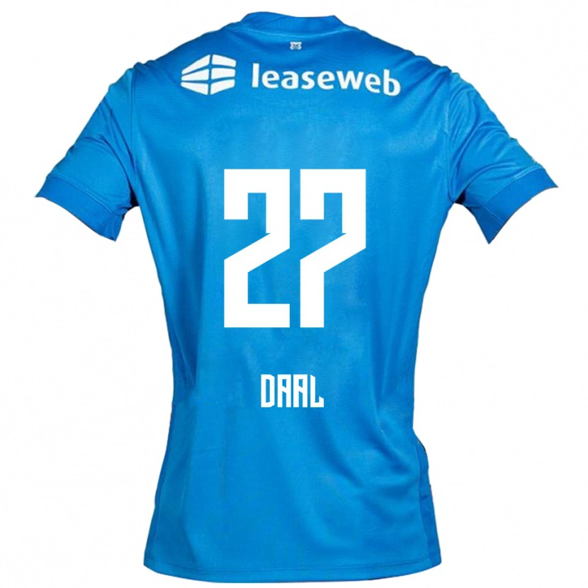 Danxen Dame Ro-Zangelo Daal #27 Blå Hvit Bortetrøye Drakt Trøye 2025/26 Skjorter T-Skjorte