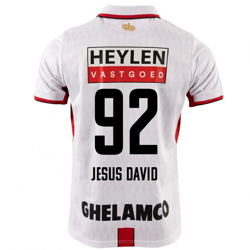 Danxen Dame Gabriel Jesus David #92 Hvit Rød Bortetrøye Drakt Trøye 2025/26 Skjorter T-Skjorte