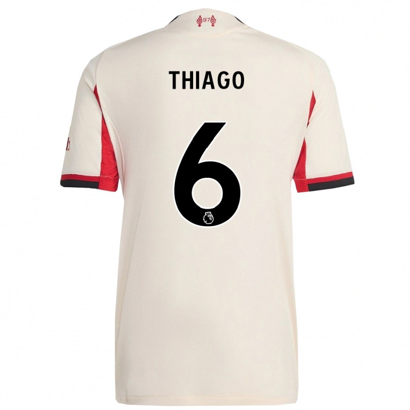 Danxen Dame Thiago #6 Hvit Svart Bortetrøye Drakt Trøye 2025/26 Skjorter T-Skjorte