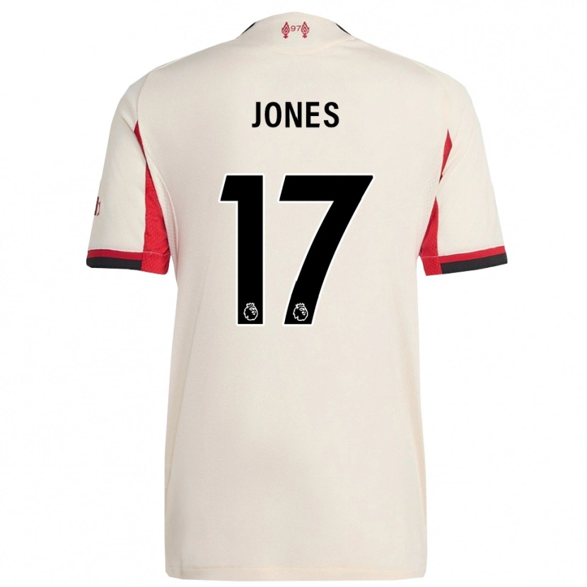 Danxen Dame Curtis Jones #17 Hvit Svart Bortetrøye Drakt Trøye 2025/26 Skjorter T-Skjorte