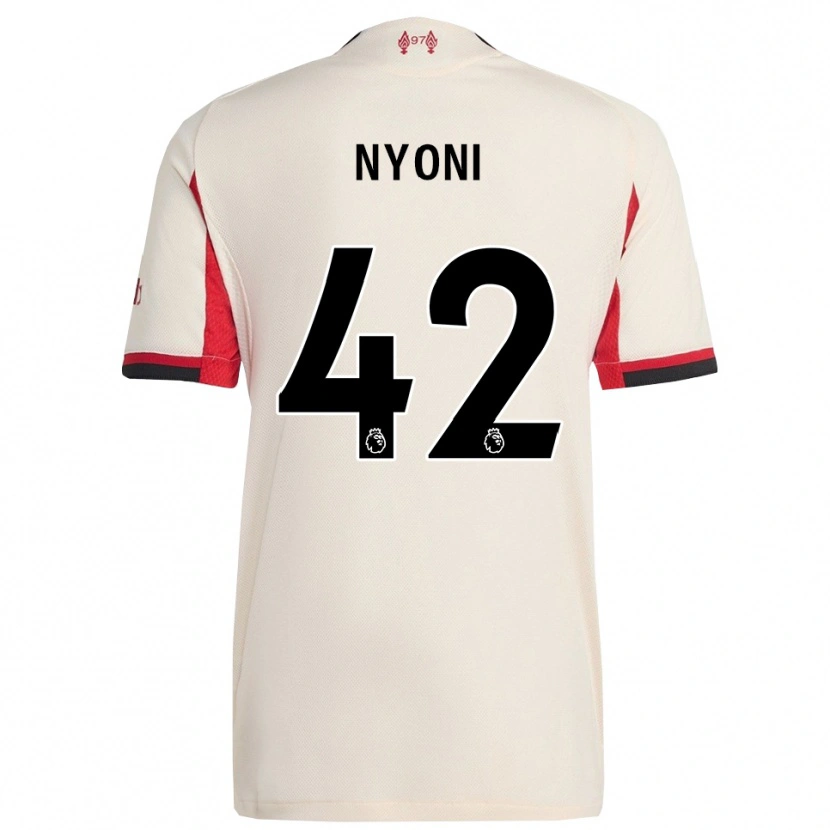 Danxen Dame Trey Nyoni #42 Hvit Svart Bortetrøye Drakt Trøye 2025/26 Skjorter T-Skjorte