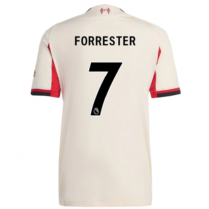Danxen Dame La'more Forrester #7 Hvit Svart Bortetrøye Drakt Trøye 2025/26 Skjorter T-Skjorte
