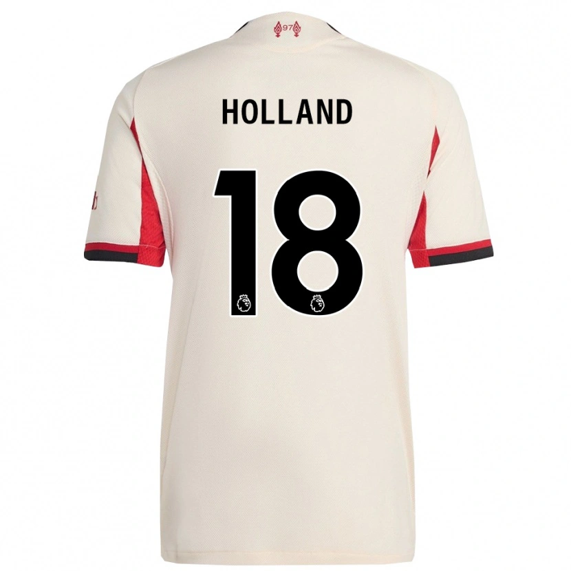 Danxen Dame Ceri Holland #18 Hvit Svart Bortetrøye Drakt Trøye 2025/26 Skjorter T-Skjorte