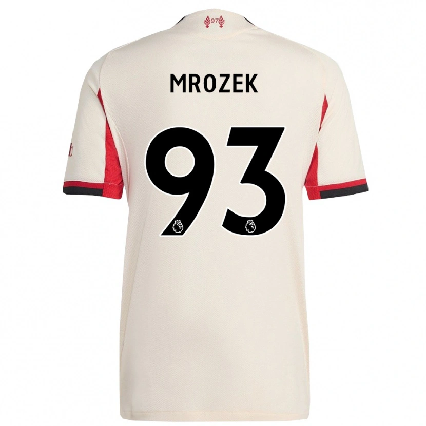 Danxen Dame Fabian Mrozek #93 Hvit Svart Bortetrøye Drakt Trøye 2025/26 Skjorter T-Skjorte