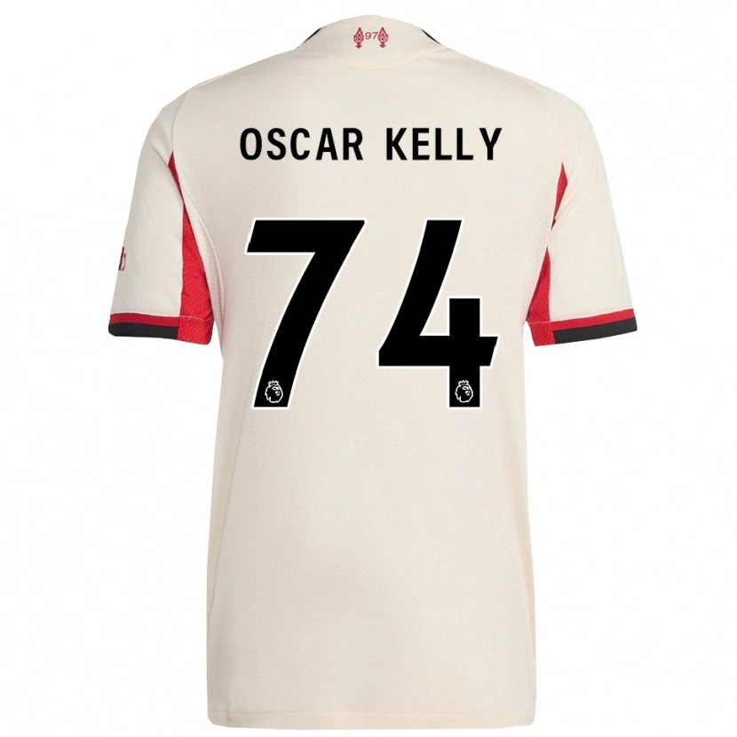 Danxen Dame Oscar Kelly #74 Hvit Svart Bortetrøye Drakt Trøye 2025/26 Skjorter T-Skjorte