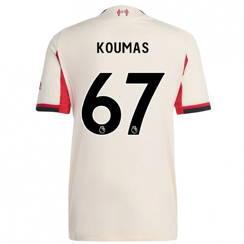 Danxen Dame Lewis Koumas #67 Hvit Svart Bortetrøye Drakt Trøye 2025/26 Skjorter T-Skjorte