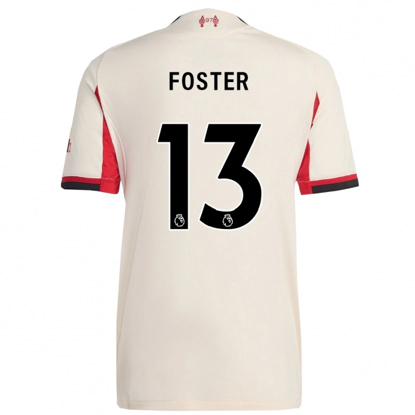 Danxen Dame Rylee Foster #13 Hvit Svart Bortetrøye Drakt Trøye 2025/26 Skjorter T-Skjorte