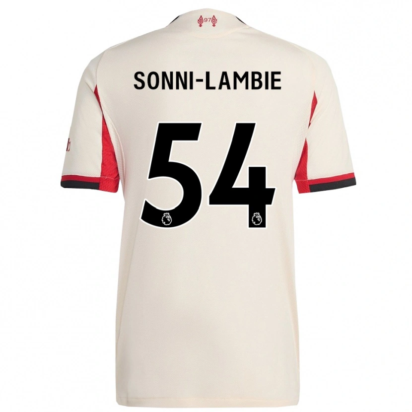 Danxen Dame Joshua Sonni-Lambie #54 Hvit Svart Bortetrøye Drakt Trøye 2025/26 Skjorter T-Skjorte