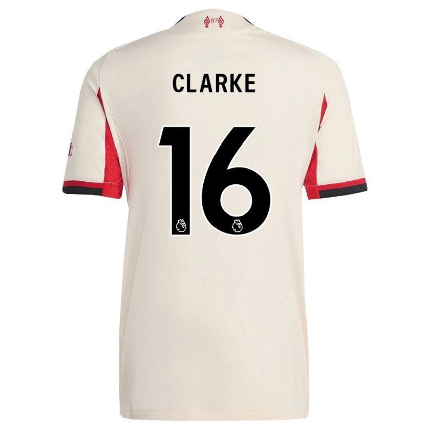 Danxen Dame Lucas Clarke #16 Hvit Svart Bortetrøye Drakt Trøye 2025/26 Skjorter T-Skjorte