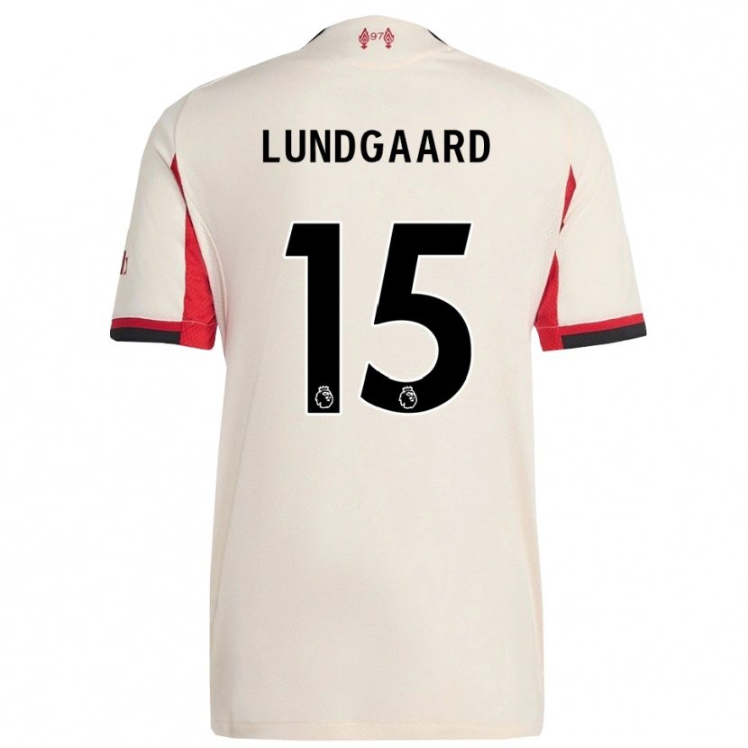 Danxen Dame Sofie Lundgaard #15 Hvit Svart Bortetrøye Drakt Trøye 2025/26 Skjorter T-Skjorte