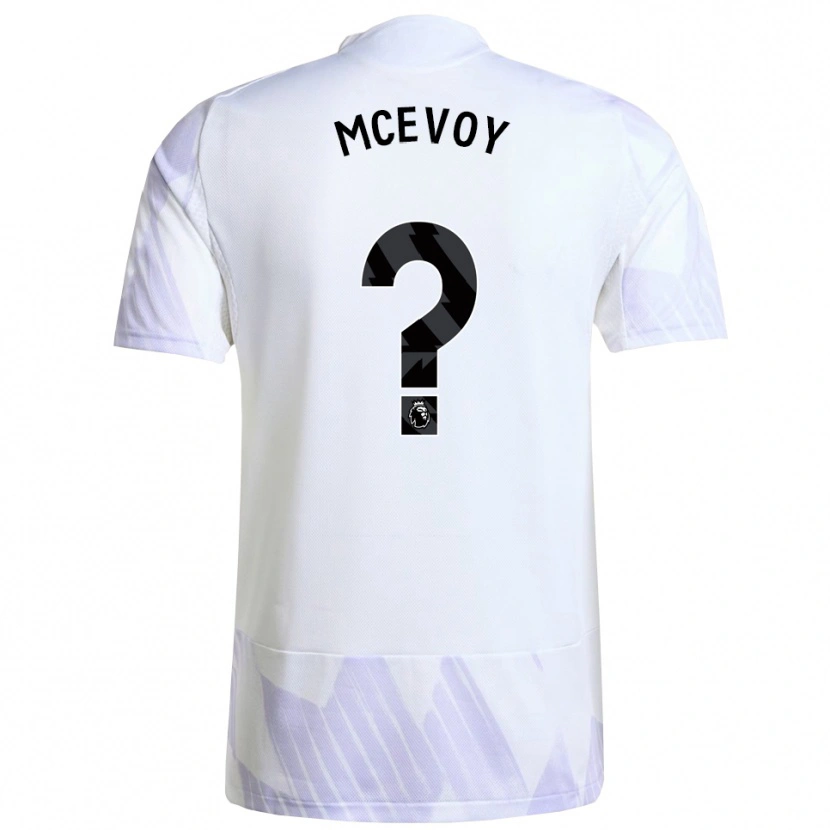 Danxen Dame Jay Mcevoy #0 Hvit Lilla Lilla Bortetrøye Drakt Trøye 2025/26 Skjorter T-Skjorte