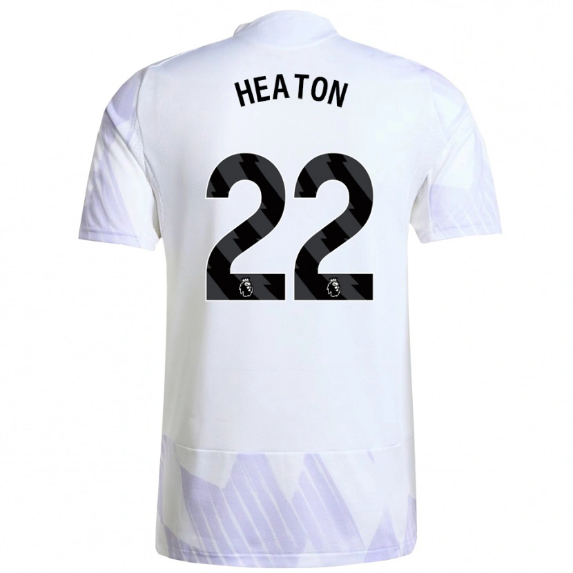 Danxen Dame Tom Heaton #22 Hvit Lilla Lilla Bortetrøye Drakt Trøye 2025/26 Skjorter T-Skjorte