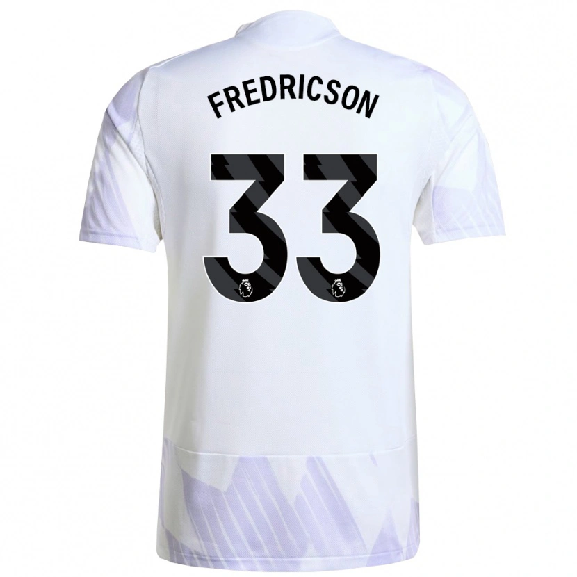 Danxen Dame Tyler Fredricson #33 Hvit Lilla Lilla Bortetrøye Drakt Trøye 2025/26 Skjorter T-Skjorte