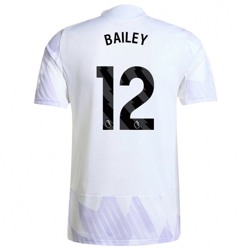 Danxen Dame James Bailey #12 Hvit Lilla Lilla Bortetrøye Drakt Trøye 2025/26 Skjorter T-Skjorte