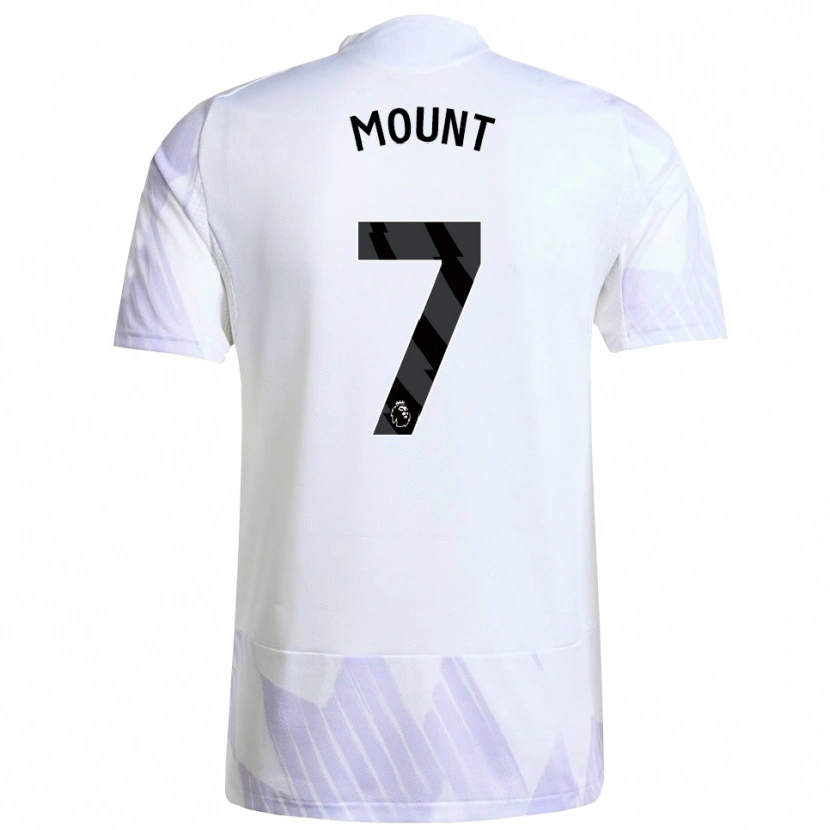 Danxen Dame Mason Mount #7 Hvit Lilla Lilla Bortetrøye Drakt Trøye 2025/26 Skjorter T-Skjorte