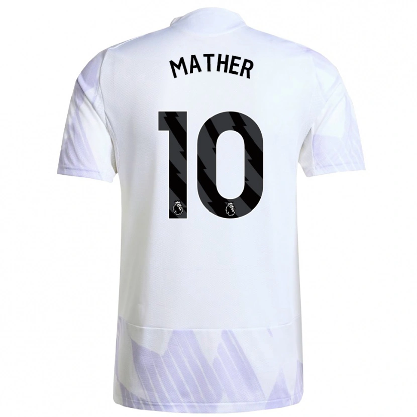 Danxen Dame Sam Mather #10 Hvit Lilla Lilla Bortetrøye Drakt Trøye 2025/26 Skjorter T-Skjorte
