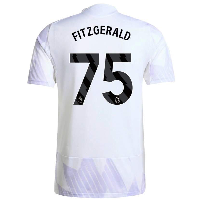Danxen Dame Jayce Fitzgerald #75 Hvit Lilla Lilla Bortetrøye Drakt Trøye 2025/26 Skjorter T-Skjorte