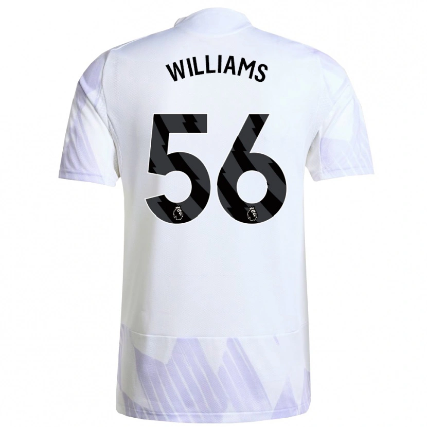 Danxen Dame Ethan Williams #56 Hvit Lilla Lilla Bortetrøye Drakt Trøye 2025/26 Skjorter T-Skjorte