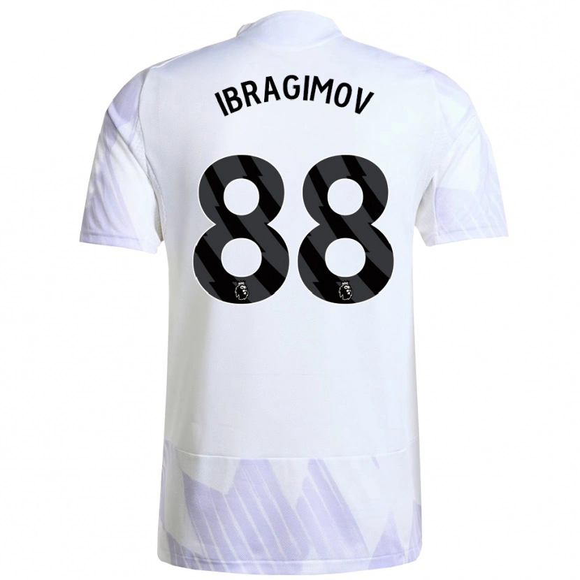 Danxen Dame Amir Ibragimov #88 Hvit Lilla Lilla Bortetrøye Drakt Trøye 2025/26 Skjorter T-Skjorte