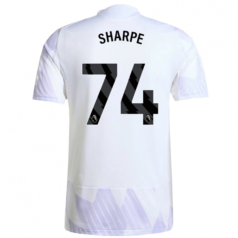 Danxen Dame Malachi Sharpe #74 Hvit Lilla Lilla Bortetrøye Drakt Trøye 2025/26 Skjorter T-Skjorte