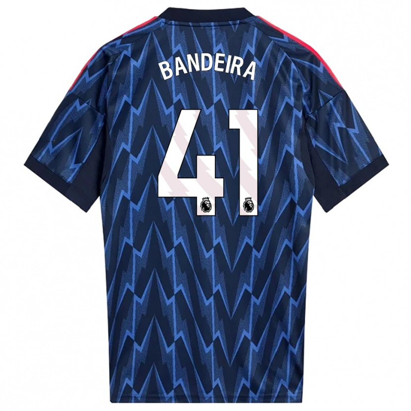 Danxen Dame Mauro Bandeira #41 Marineblå Rød Bortetrøye Drakt Trøye 2025/26 Skjorter T-Skjorte