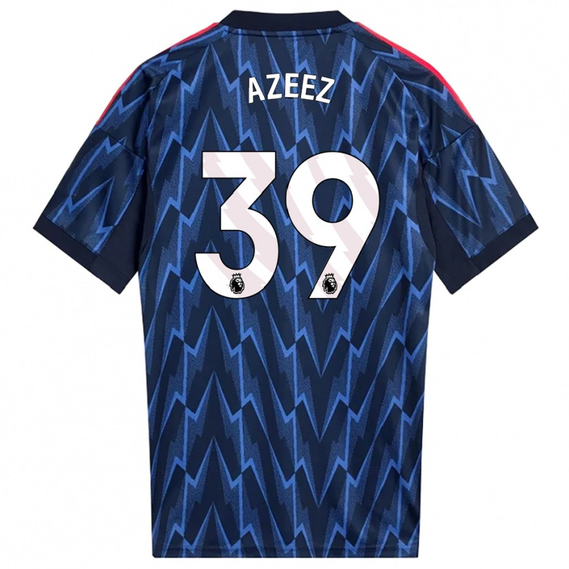 Danxen Dame Miguel Azeez #39 Marineblå Rød Bortetrøye Drakt Trøye 2025/26 Skjorter T-Skjorte