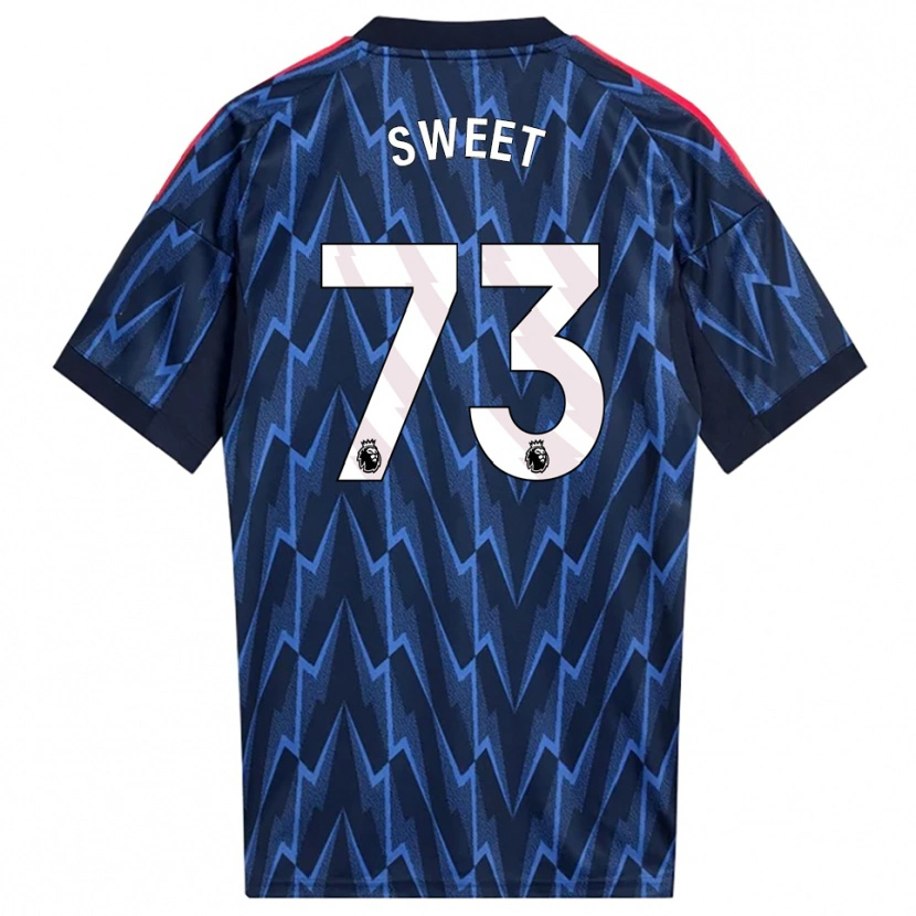 Danxen Dame James Sweet #73 Marineblå Rød Bortetrøye Drakt Trøye 2025/26 Skjorter T-Skjorte